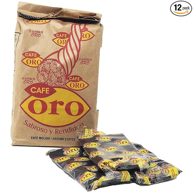 Café Oro Molido: Café Oro Smooth Blend | Sabroso Y Rendidor Golden Coffee From Honduras | 16 Individual Bags Total Of 1 ounce each | Guaranteed Best Coffee 100% Customer Satisfaction (12 PACK)