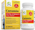 Terry Naturally Curamin Extra Strength - Curcumin &amp Boswellia Supplement for Healthy Circulation Support - Turmeric Supplement to Support Joints Muscle Health &amp Endorphin Production - 30 Tabl
