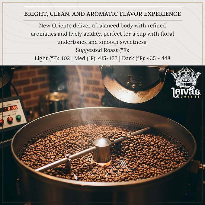 Leiva’s Unroasted Green Coffee Beans (1kg) – Nuevo Oriente Single Origin Coffee w/Rich Chocolate Notes – Washed Shade Grown Organic Guatemala Beans – Low Acid Whole Bean Unroasted Blend