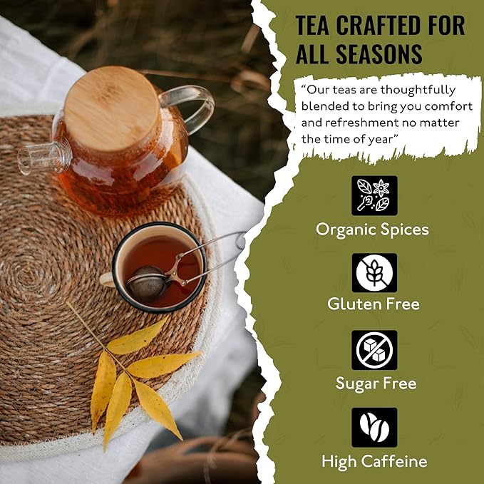 Tea Runners Russian Caravan Loose Leaf Black Tea | Bold Smoky Blend of Smoked Black Tea Oolong &amp Pu-erh | Premium Chinese &amp Indian Tea | Full-Bodied Earthy Rich Flavor - 5 oz