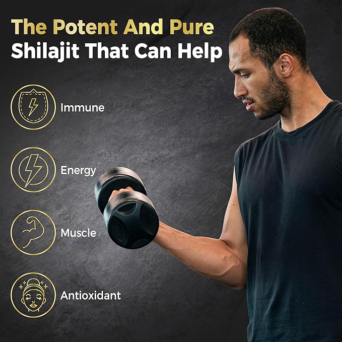 zooone Shilajit Himalayan Gummies with Ashwagandha &amp Black Musli - Natural Energy No Artificial Fillers Individual Packaging