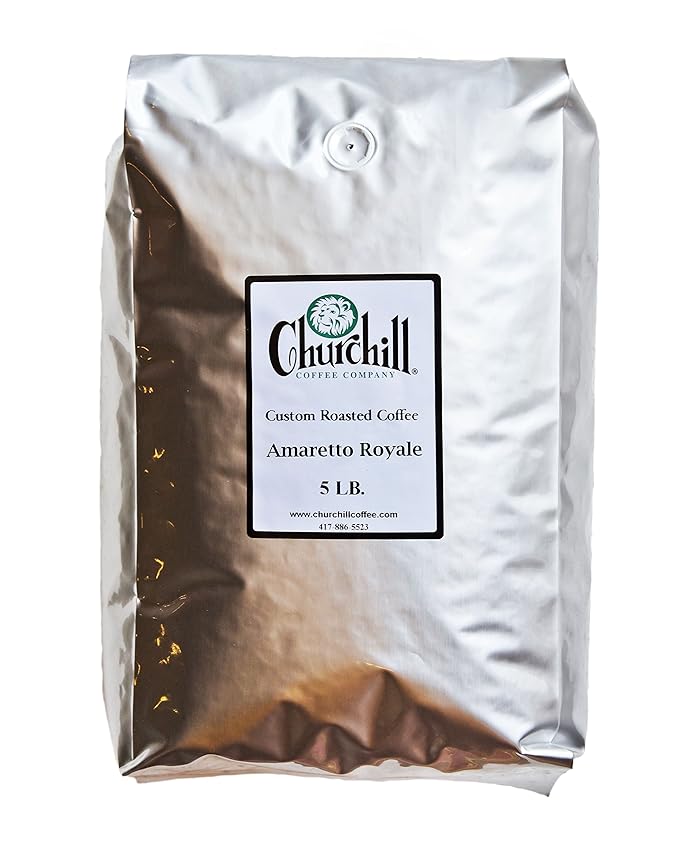 Churchill Coffee Amaretto Royal 5 lb - Ground