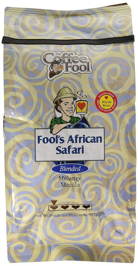 The Coffee Fool African Safari Whole Bean 2 Pound