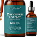 Dandelion Root Extract Liquid Drops - Sourced from Taraxacum Officinale 4 Fl Oz Organic Supplement for Natural Digestion &amp General Wellness Sugar-Free No Alcohol GMP Certified