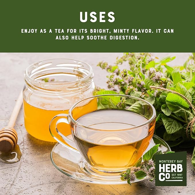 Peppermint Tea by Herb Co Caffeine Free Herbal Tea 1 lb