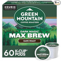 Green Mountain Coffee Roasters Dark Magic Max Brew Single Serve Keurig K-Cup Pods Dark Roast Coffee 60-Count Box (6 Packs of 10)