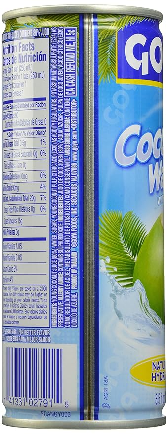 Goya Coconut Water 8.5 Fl Oz (Pack of 6)