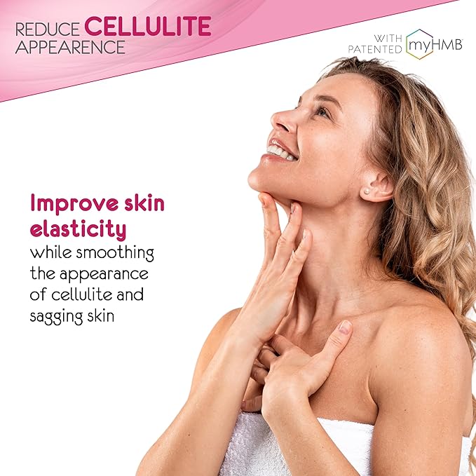 AgelessLX HMB Supplements for Women - Collagen Enhancer Capsules - Anti-Aging for 40 + Lean Muscle Builder - Biotin Vitamin D3 K2 Supplement for Youthful Skin - 60 Servings