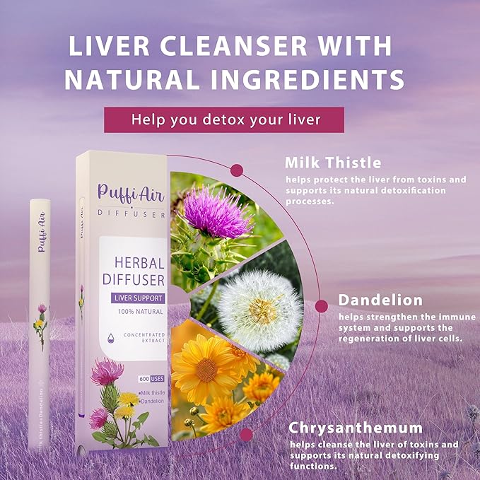 Herbal Diffuser Duo Lung Cleanse and Liver Care Diffuser Pens with Extract of Mullein and Milk Thistle 100% Natural Swap Home &amp Party Duo 600 Uses Each