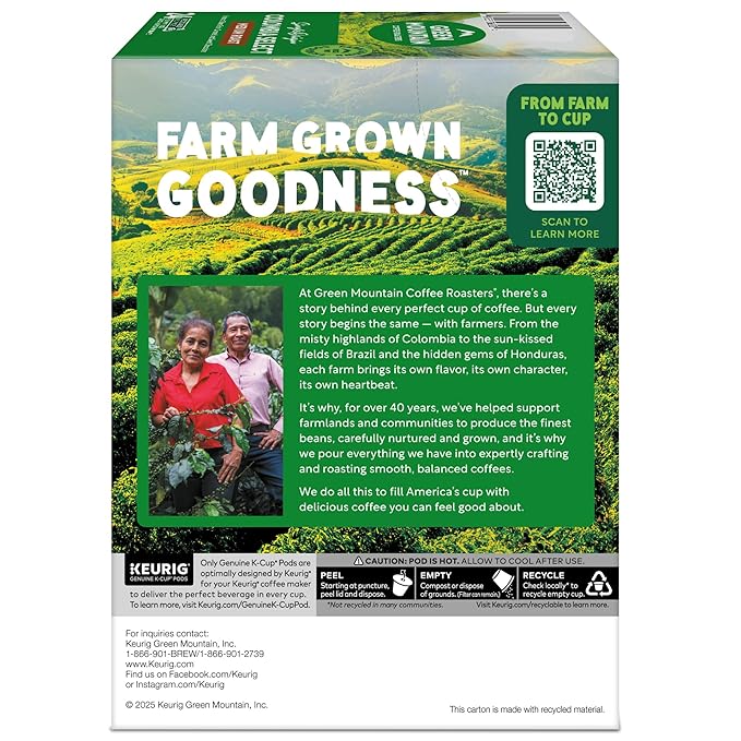Green Mountain Coffee Roasters Colombia Select Coffee Keurig Single-Serve K-Cup Pods Medium Roast Coffee 96 Count