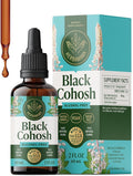HERBAMAMA Black Cohosh Tincture - Vegan Women's Support with Black Cohosh Root Extract Drops - Non-GMO Alcohol &amp Sugar-Free Liquid Herbal Supplement 84-Day Supply