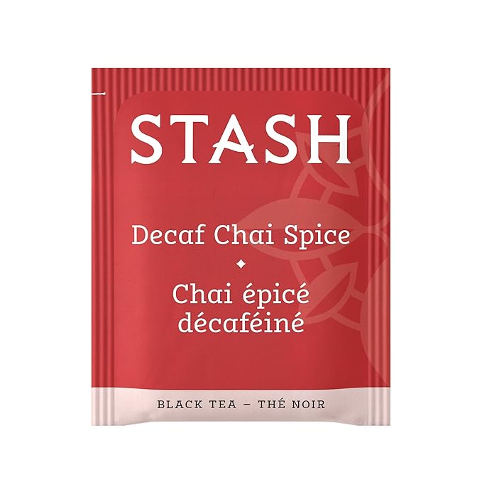 Stash Tea Decaf Chai Spice Black Tea - Decaf Non-GMO Project Verified Premium Tea with No Artificial Ingredients 18 Count (Pack of 6) - 108 Bags Total