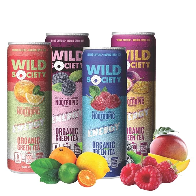 Energy Drink Top Flavor Multipack (48 cans) - Citrus Punch + Black Razz + Blue Razz + Mango Passionfruit
