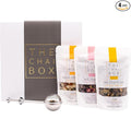 The Chai Box Top Selling Loose Leaf Tea Gift Set - Featured in Oprah's Favorite Things | 3-Flavor Caffeinated Chai Tea Gift Box with Stainless Steel Steeper (3 Pack) | Small Batch Loose Leaf Tea with