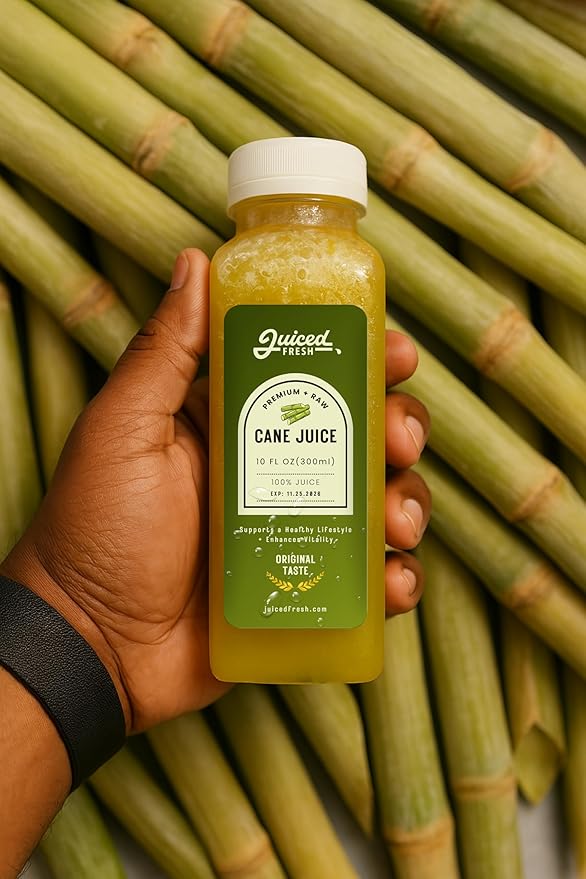 Sugarcane Juice – 300ml Bottles (Pack of 48 - $0.31/fl oz) – All Natural Frozen Fresh Taste – Perfect for Restaurants &amp Events
