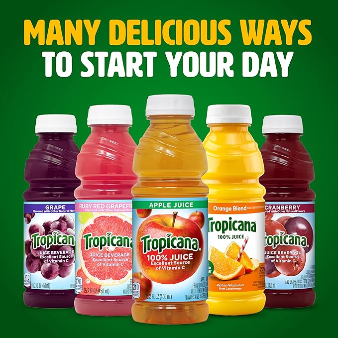 Tropicana 100% Juice Apple (Pack of 12)