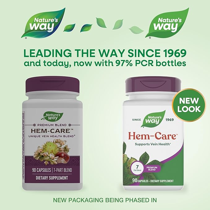 Nature's Way Premium Hem-Care Unique Vein Health Blend* 90 Capsules
