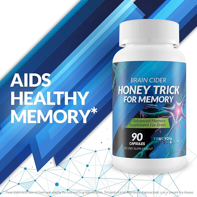 Honey Trick - Our Best Blood Flow Vision &amp Memory Supplement for Brain - Nervous System Support - Blood Balance Supplement - Japanese Capsaicin Honey Boost XL Nootropics Brain Support