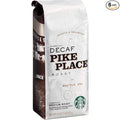 Starbucks Decaf Pike Place Whole Bean Coffee 16 oz Pack of 6