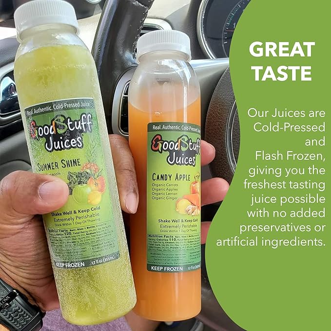 2 Day Juice Cleanse – 12 Cold-Pressed Juices | GoodStuff Summer Slim Detox | Fresh Ready-to-Drink Reset