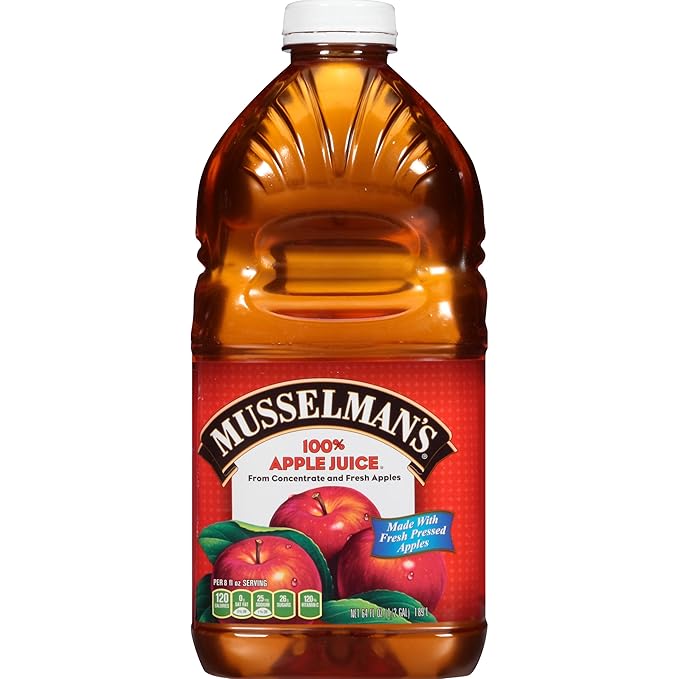 Musselman's 100% Apple Juice 64 Fluid Ounce (Pack of 8)