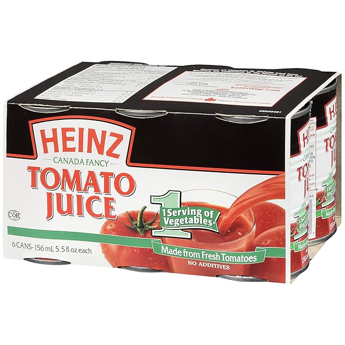 HEINZ Tomato Juice 156 ml 5.5 fl oz 6 Pack