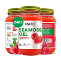 Sea Moss Gel Raw (12 Flavors) 24oz Wildсrafted Gold Sea Moss Gel from Saint Lucia | 92 Vitamins and Minerals | Pure Raw+Non-GMO | Vegan Superfood