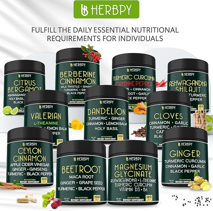 7in1 Premium Berberine and Ceylon Cinnamon for Weight Management Digestion Heart Health &amp Immune Support - with Ginseng Turmeric Ginger Milk Thistle &amp Black Pepper - 120 Vegan Capsules