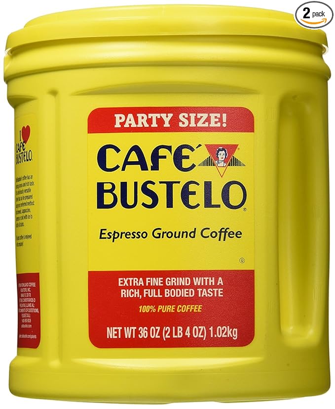 Cafe Bustelo Coffee Espresso 36-Ounce Cans (Pack of 2)