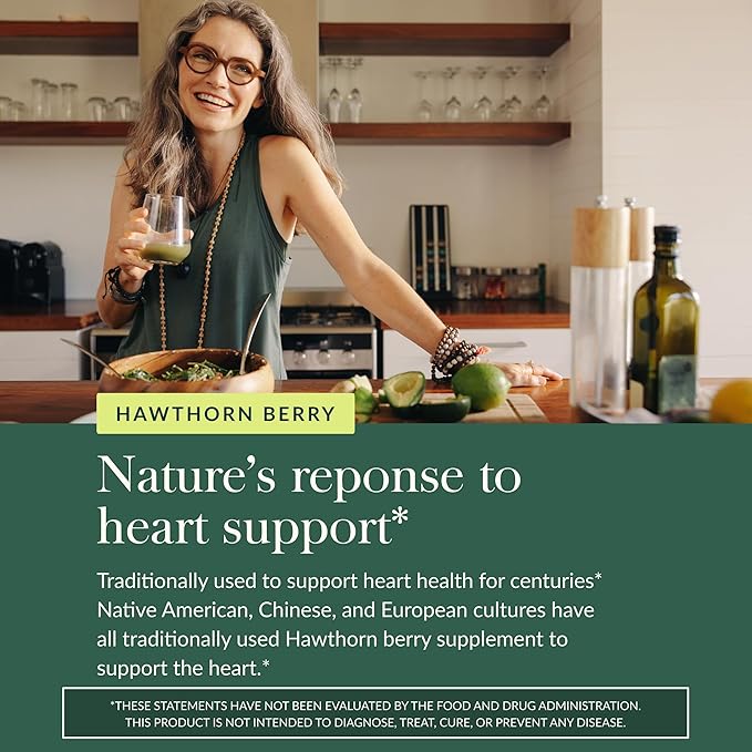Gaia Herbs Hawthorn Supreme - Hawthorn Berry Supplement - with Herbs Traditionally Used to Support Heart Health* - 120 Vegan Liquid Phyto-Caps (120 Servings)