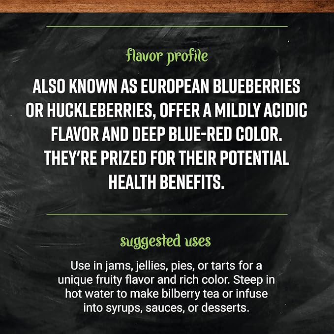 Frontier Bulk Bilberry Berry Whole 16 Ounce