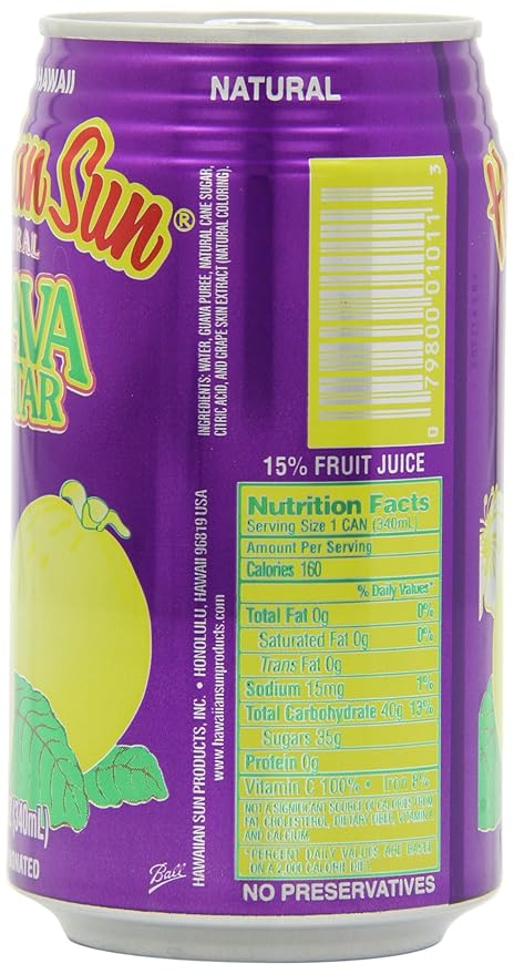 Hawaiian Sun Nectar Guava 11.5 Fl Oz (Pack of 24)