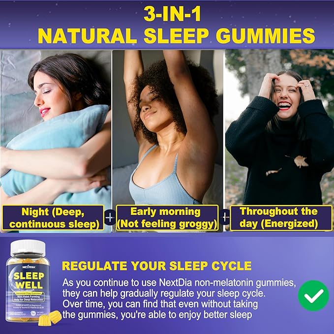 GABA GummiesMelatonin Free Natural Sleep Gummies