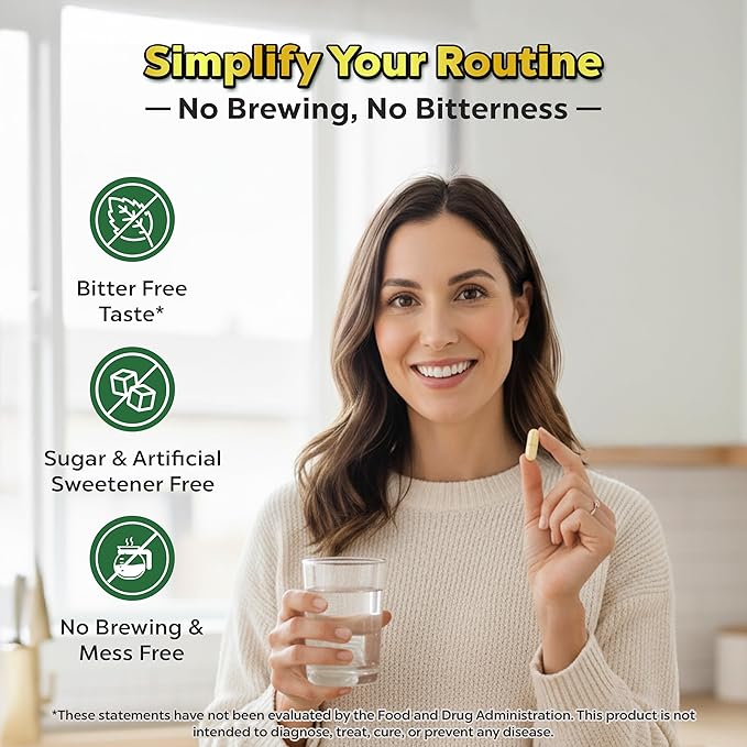 Extra Strength Yerba Mate High Potency 60mg Caffeine Per Capsule Extract Pills Supplements for Clean Natural Energy Improved Focus Concentration Nootropics Made in USA - 120 Caps