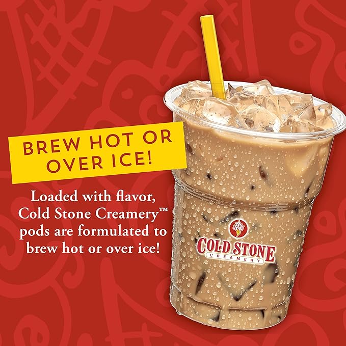 Cold Stone Creamery Beverages Berry Berry Berry Good Ice Cream Flavored Coffee Pods Compatible with Keurig K Cup Brewers 40 Count
