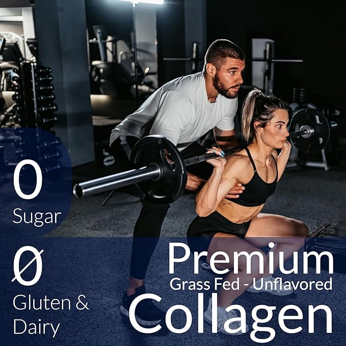 MO4T Collagen Peptides- Grass-Fed Collagen- Hydrolyzed Collagen Powder- Unflavored- 2 Pounds Collagen- Large Collagen Powder