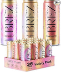 BRĒZ Mushroom Drink Variety Pack - Flow Dream &amp Elevate - Lion’s Mane Reishi Cordyceps Mushrooms Non-Infused Adaptogen Tonics for Focus Sleep Mood &amp Energy Vegan 12 fl oz Cans (36 Pac