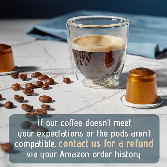 Artuzzi 120ct Compatible Nespresso Coffee Pods For Nespresso Original Machines | Espresso Ristretto Lungo Coffee Capsules | Espresso Variety Pack I Aluminum &amp Recyclable