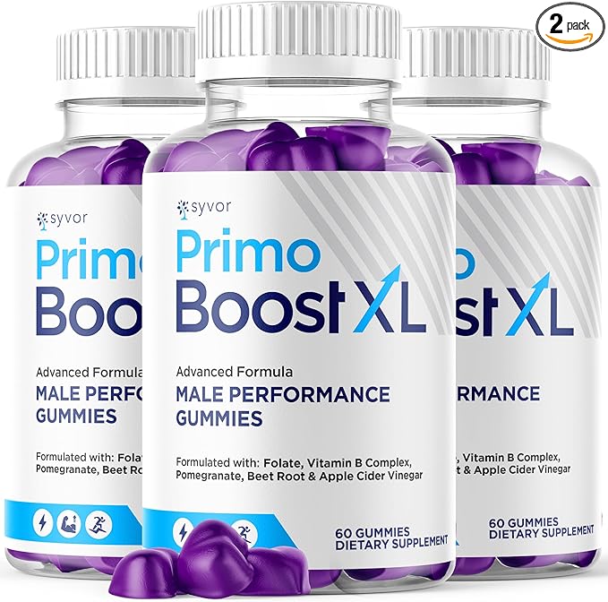 (3 Pack) Primo Boost XL Gummies Official Primo Boost XL Gummys with All Natural Ingredients Advanced PrimoBoost Health &amp Wellness Formula with Max Strength Active Lifestyle Vitamins (180 Gummies