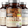 N1N Premium Ceylon Cinnamon 1200mg [100% Organic Ceylon Cinnamon] Natural Supplement to Support Healthy Circulation Brain and Joint Function120 Caps