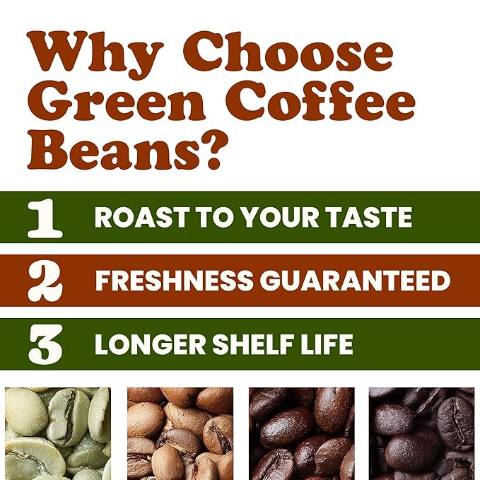 Food to Live Organic Nicaragua Arabica Green Coffee Beans 20 Pounds – Whole Unroasted Washed Bean. Fresh Crop. No-GMO Vegan Bulk