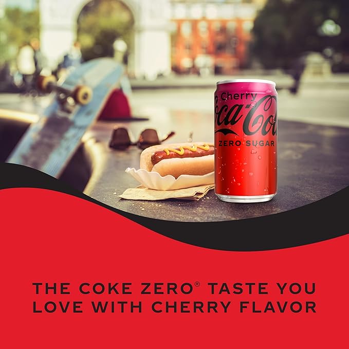 Coca-Cola Cherry Zero 7.5 Fl oz (Pack Of 6)