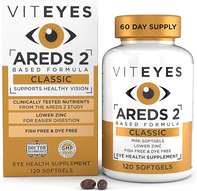 VITEYES® AREDS 2 Softgels 120 Count - Single Daily Dose Eye Vitamin