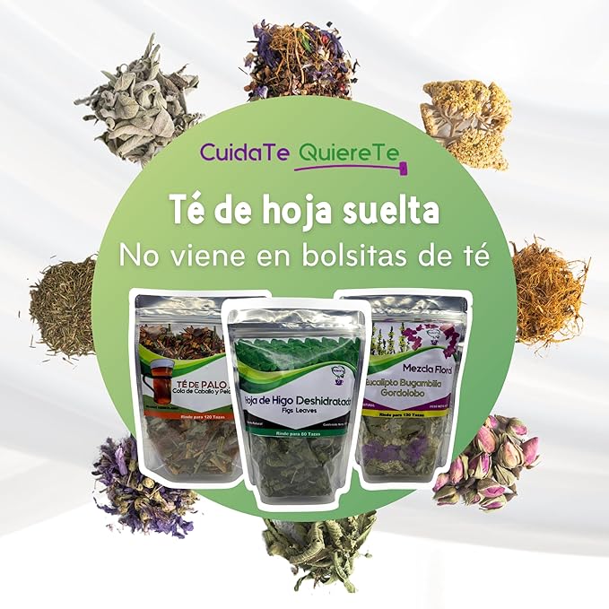 Combo Palo Azul and Cardo Mariano Quiere Te 5.3 oz (150 grams) Up to 200 Cups Milk Thistle and Kidneywood Resealable Bag Product From Mexico 100% Natural Infusion Herbal Combo 2 Bags