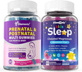 Sugar Free Prenatal Vitamins for Women Gummies 2 Pack + Kids Sleep Gummies 2 Pack