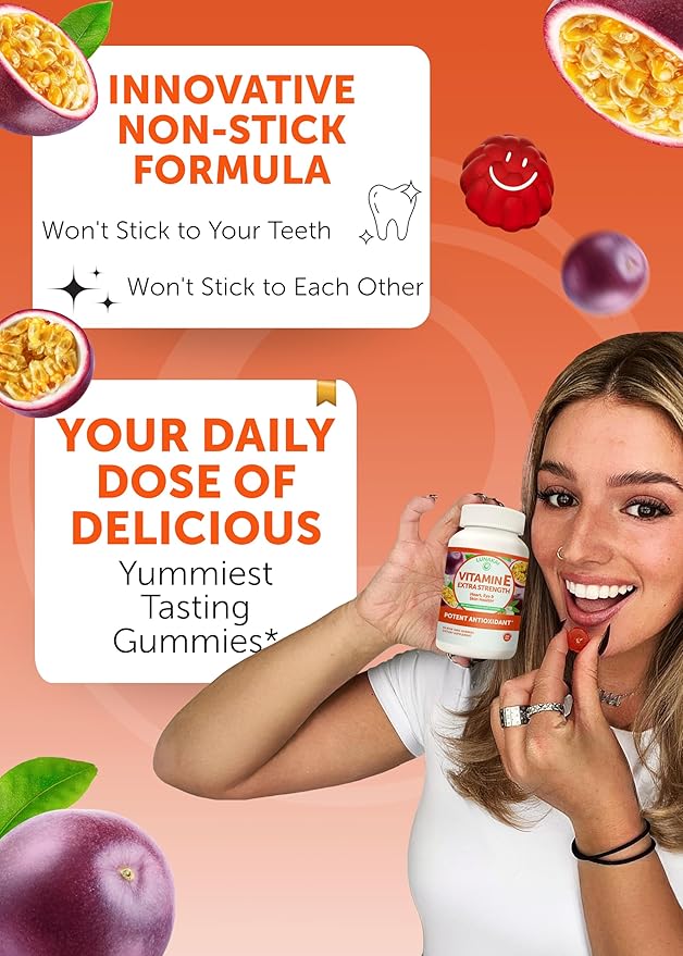 Lunakai Collagen and Vitamin E Gummies Bundle - Non-GMO Anti Aging Supplements for Men &amp Women - Natural Gummy with Vitamin C &amp 250 mg Natural VIT E