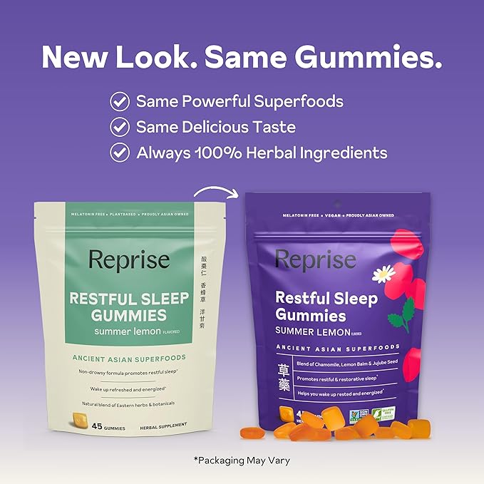 Melatonin Free Natural Sleep Aid Gummies for Adults | NO Melatonin | Herbal Jujube &amp Chamomile Lemon Balm - Deep Sleep Supplement &amp Relaxation for zzz 45 per Pack (45 Vegan Gummies (1 Pack))