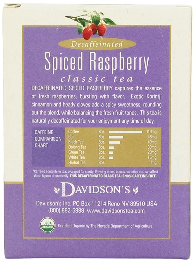 Davidson's Tea Assorted Decaffeinated 8-Count Tea Bags (Pack of 12)