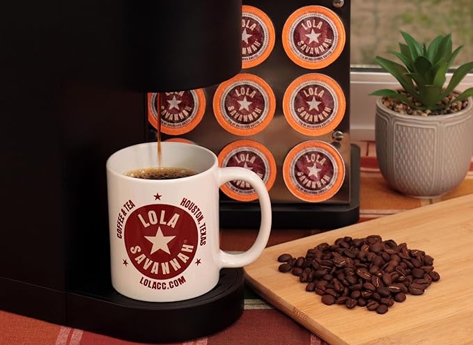 Lola Savannah Vanilla Cinnamon Pecan Caffeinated Coffee Pods Flavored Coffee in Pod Shaped Containers 50 Count