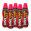 Fusión Vive 100% Energy Drink Red Berries Flavor 380 mL Bottles (Pack of 6)